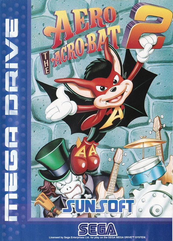 Aero the Acro-Bat box art for Super Nintendo